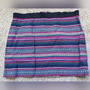 American Eagle Outfitters Multicolored Striped Mini Skirt Womens Size 10